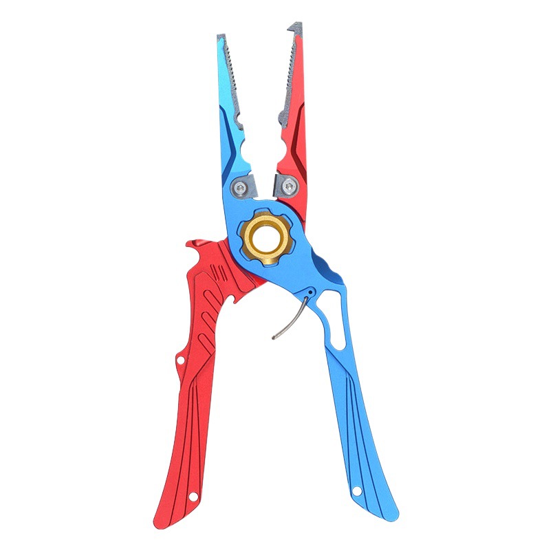 Titanium alloy pliers mouth sea fishing anti-rust multi-function cutting line sub-pliers control fish open loop pressure lead anti-slip fishing tool