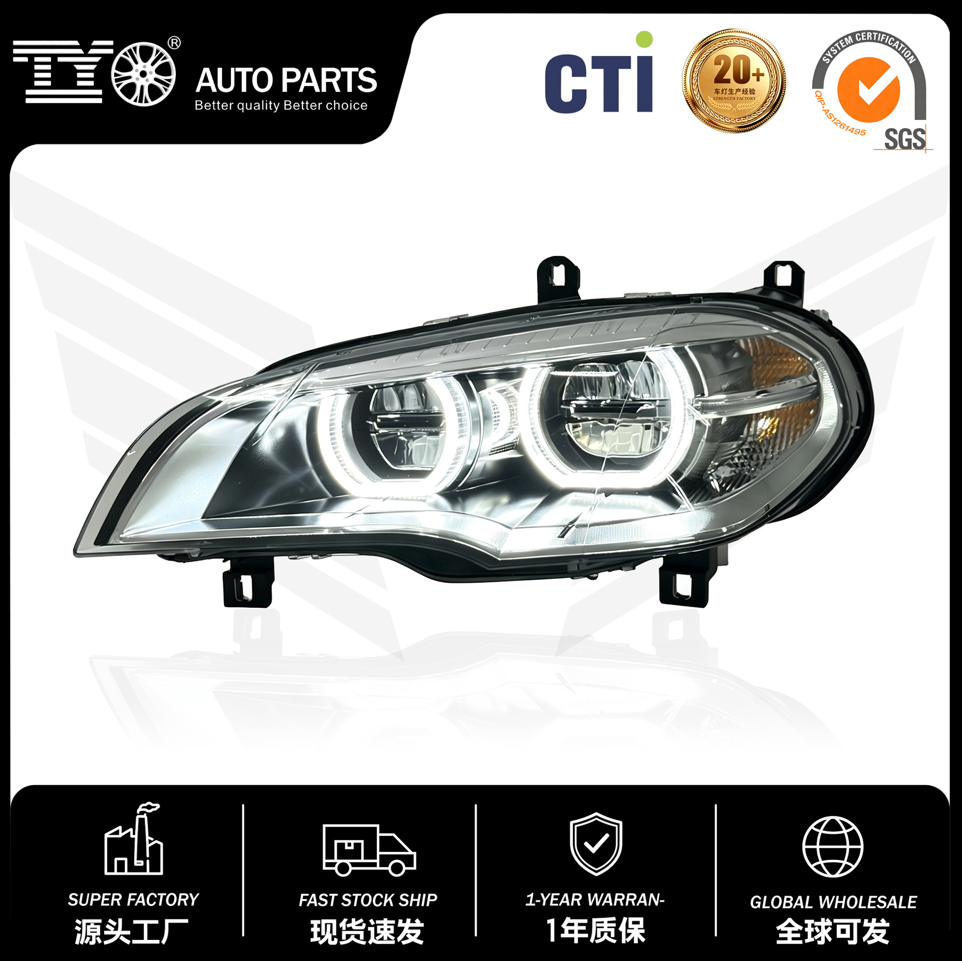 BMW X5 E70 2007-2013 LED Ön Far Assambleyası