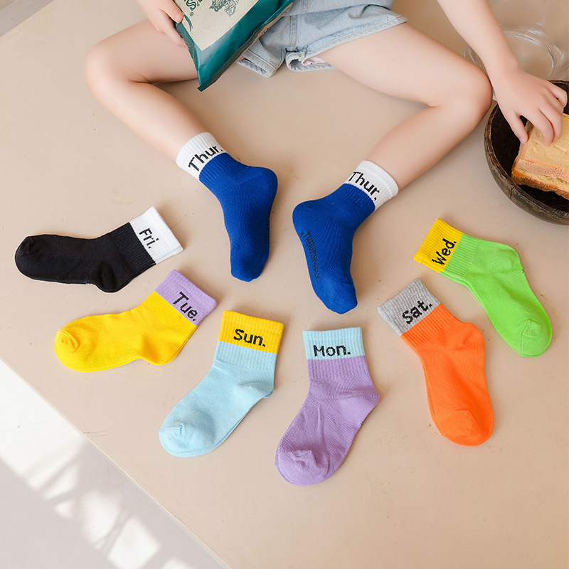 Children's socks spring and summer mesh...