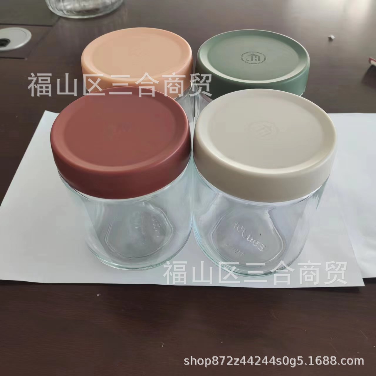 Tanque sellado de vidrio de grado alimenticio Tanque de almacenamiento a prueba de humedad de cocina Tanque sellado de nueces de té y bocadillos