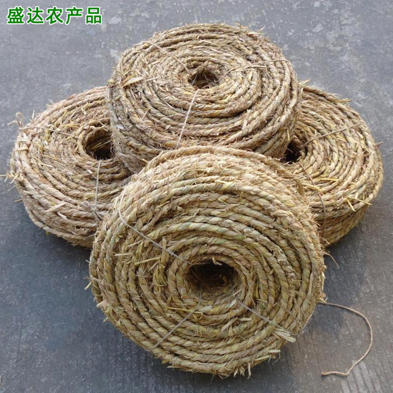 绿化草绳 园林树木移栽绳陶瓷捆草绳 钢材垫护蔬菜稻草绳子