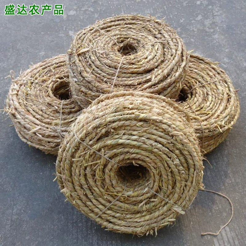 Оптовая продажа тюков соломенной веревки для озеленения сада вокруг ствола и связывания земляных шаров Соломенная веревка для перевозки овощей