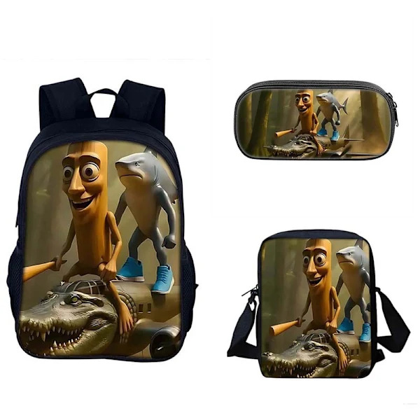 Nuevo producto transfronterizo Italian Brainrot Mochila con estampado digital