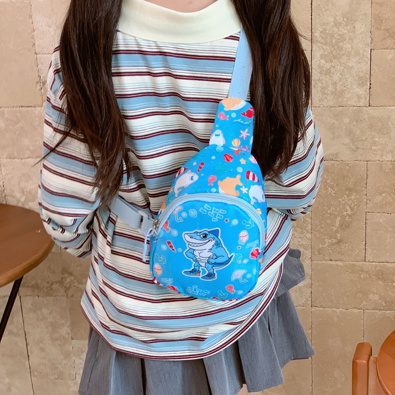 Moda de dibujos animados para niños y niñas bolsos de pecho lindos impresión mini mochila de bebé 2025 nuevo bolso de cambio de niños