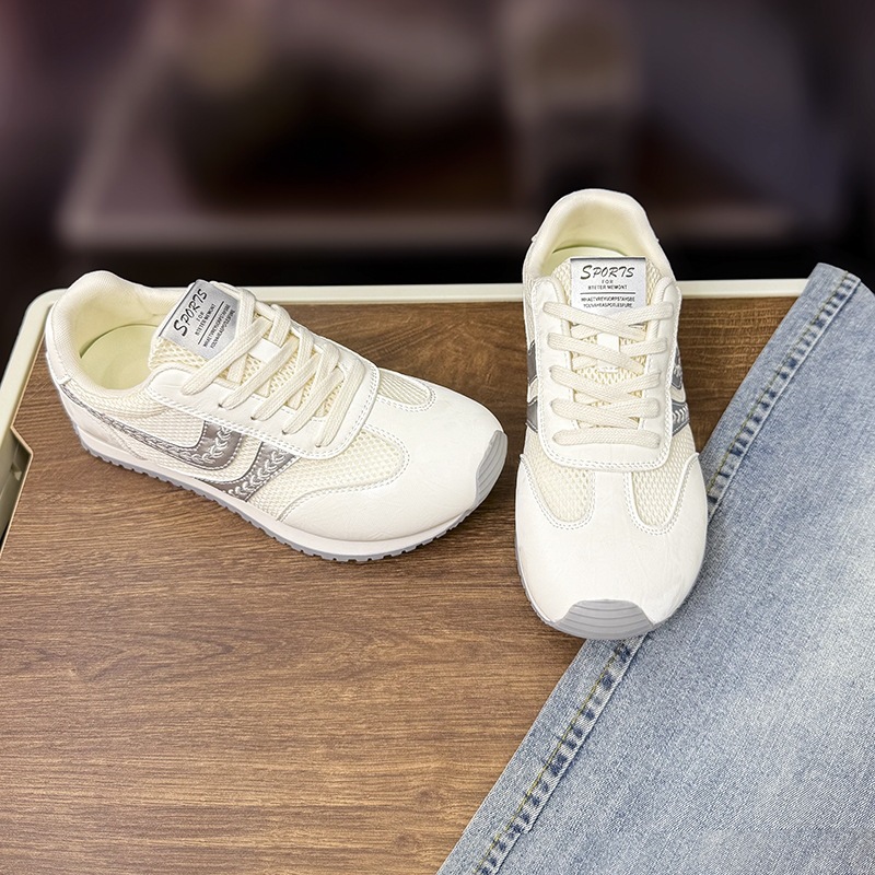 Zapatos de entrenamiento de alta calidad de malla transpirable de color de primavera y verano de 2026 nuevas zapatillas de deporte casuales de moda retro