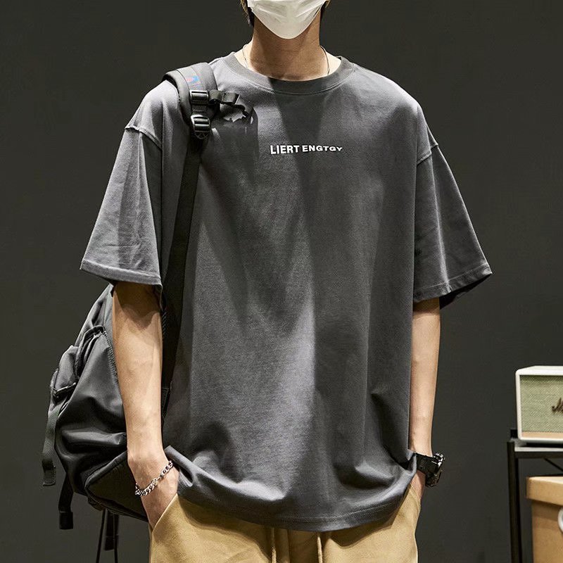 Cotton retro trend Japanese short sleeve T-shirt