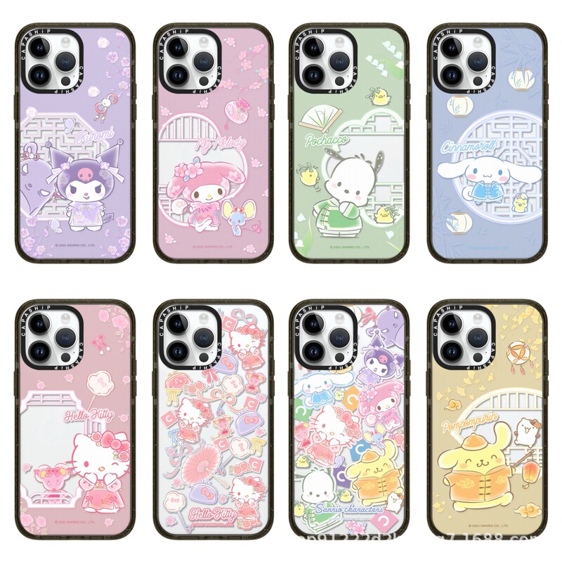 Suitable for Apple 15 iPhone 14 Plus 1617 Transparent Magsafe Magnetic Sanrio Mobile Phone Case 12 Cartoon