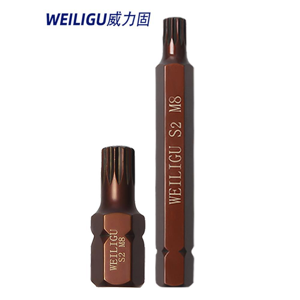 Presión de lote de herramienta rotatoria de cañón de aire llave eléctrica manguito de lote de 10 mm mango interno hexagonal doce ciruela cabeza de impacto conjunto