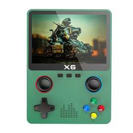 跨境X6掌上游戏机高清大屏PSP 双摇杆模拟器万款游戏复古工厂直供