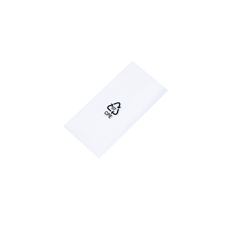 in stock cpe frosted bag flat pocket translucent square plastic bag jewelry mobile phone case printing packaging bag