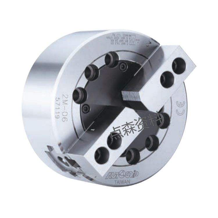 台湾佳贺油压卡盘 2M-06二爪中实卡盘 3M-08三爪长爪行程动力卡盘