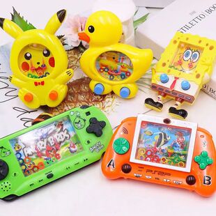 Classic Children's Game Machine Ring Water Ring Ring Traditional Kindergarten Gift Large Handle Game Ring Machine