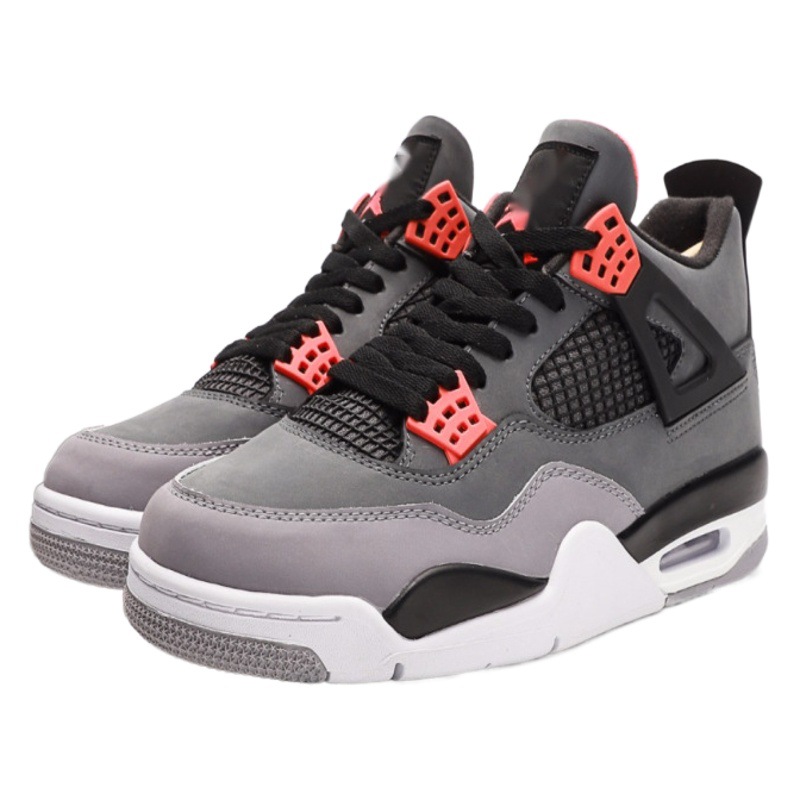 Conejo gris aj4 zapatos de hombre zapatos de mujer madre eléctrica cemento blanco Sitio web oficial tienda insignia medianoche azul gris ratón Deportes Zapatillas de baloncesto