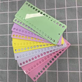 【】【30 Holes】【30 Sheets】Cross Stitch Threading Board Embroider Colorful Plastic Threading Board