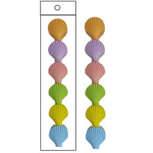 贝壳笔shuck蚌笔蚌壳5色贝壳形状笔五色拆开重组可拆体扇贝荧光笔