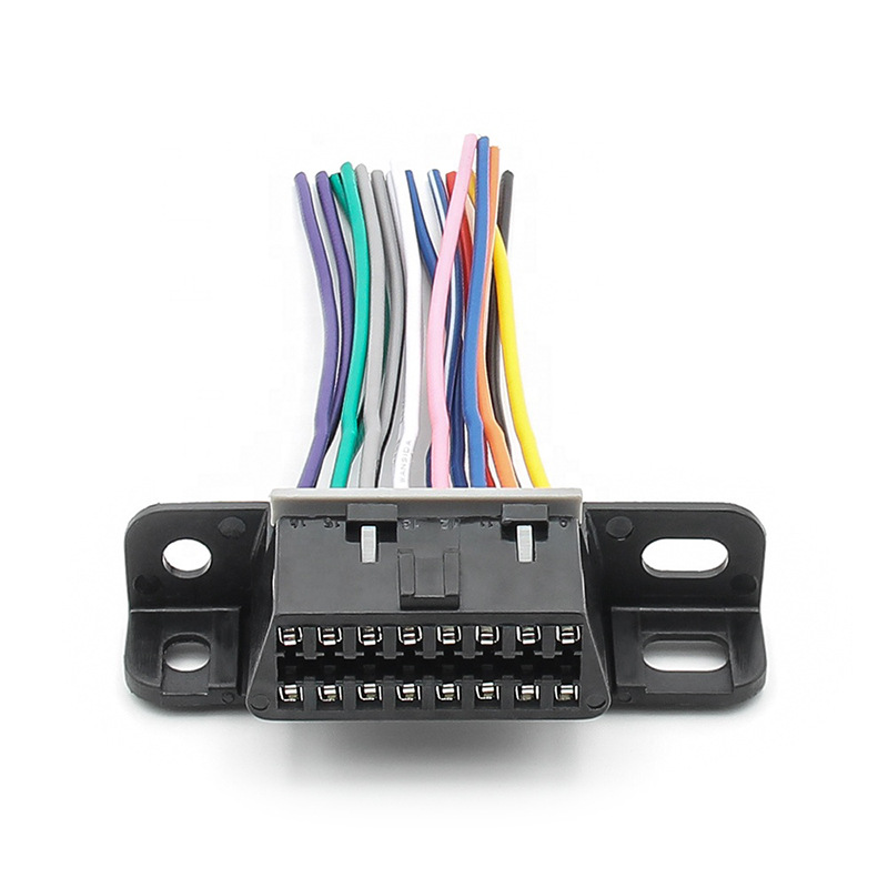 OBD2 Female母头16pin带线满芯线15厘米通用别克凯迪拉克原车母头