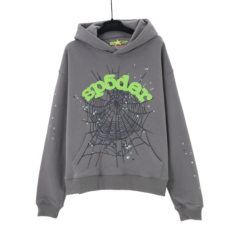 Sp1derヒップホップ歌手Young Thugと同じスタイルのフォームレター555555カップル用パーカーPinkスウェットシャツ|undefined