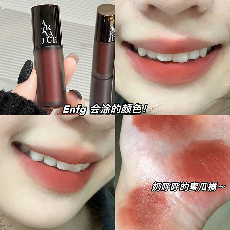 Matte lipstick, lip gloss, punk style, translucent shading