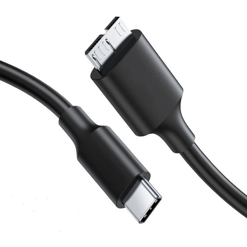 Кабель USB3.0 для мобильного жесткого диска, быстрая передача Type-C к MicroB, подходит для ноутбуков и мобильных телефонов