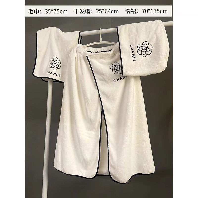 3종 세트: 목욕 스커트*헤어 드라이어 캡*수건