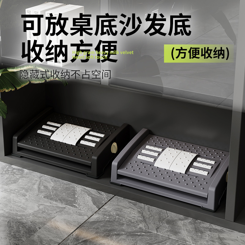 脚踏板办公室脚凳防翘腿神器桌下放腿踏板滚轮按摩放松脚踩搁脚凳|undefined
