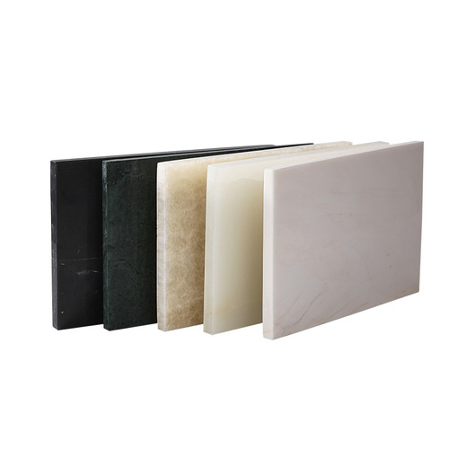 Nordic-style marble tray square polygon white cake fruit Western dinner food handle tray wholesale