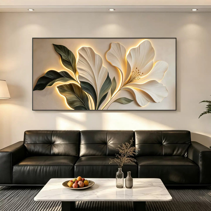 Modern Minimalist Abstract Art Floral Decorative Painting for Living Room Sofa Background Wall, 2026 New Model Bedroom Wall Art Modern Minimalist Abstract Art Floral Decorative Painting for Living Room Sofa Background Wall, 2026 New Model Bedroom Wall Art