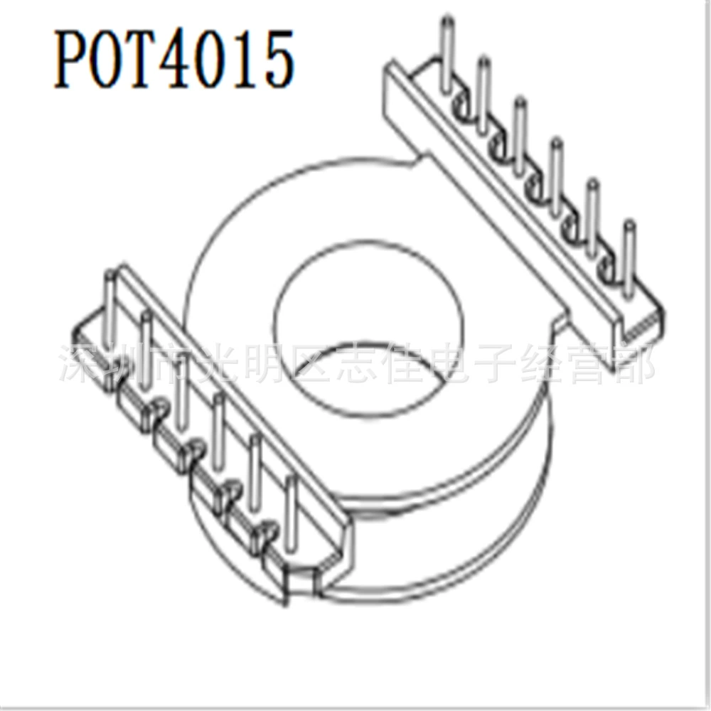 POT4016 трансформатор каркас POT4016 коммуникационная силовой каркас щель ширины 6.9мм вертикальная 6+6 игла E4001
