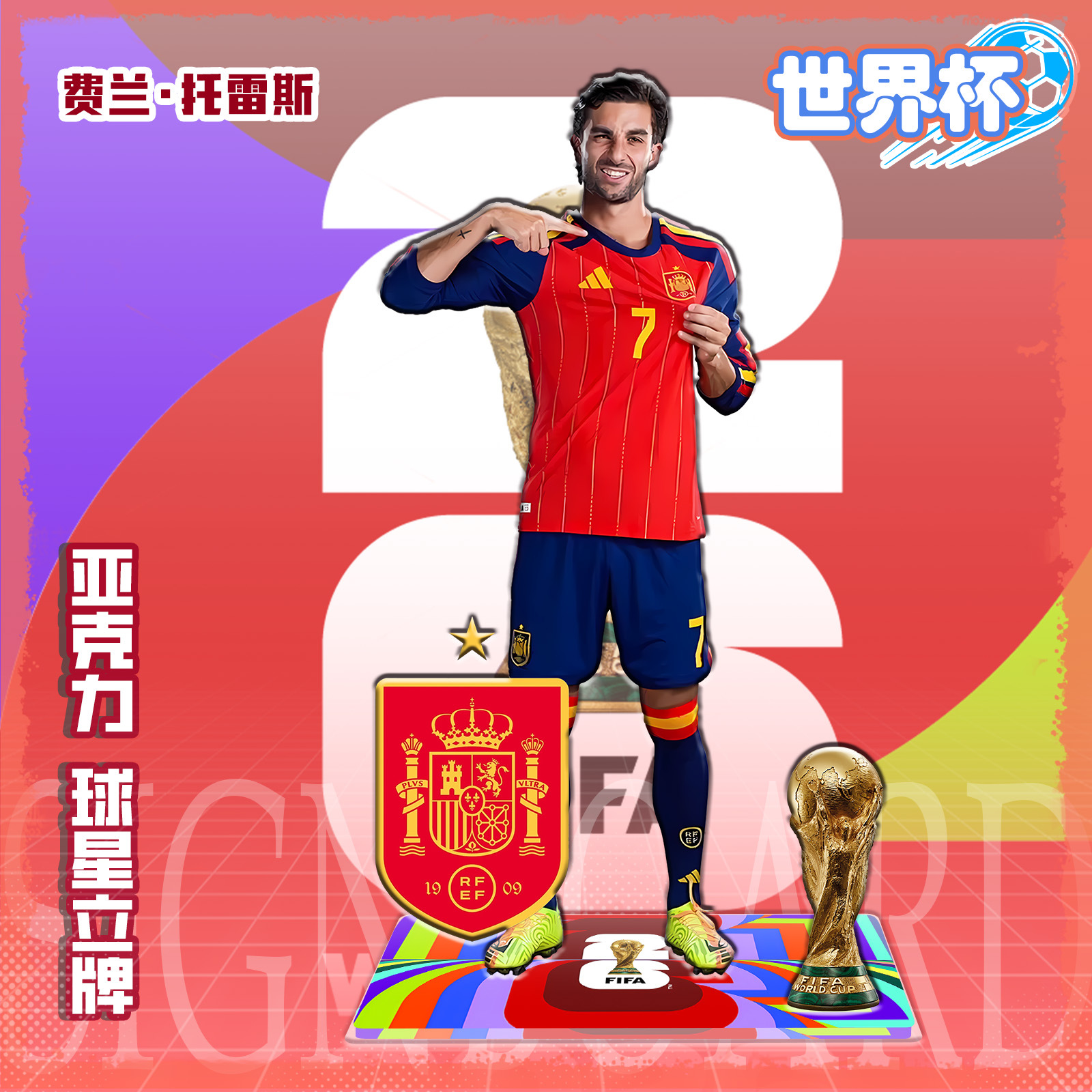 Figura Acrílica de Estrella de Fútbol de Acrílico, para Regalo de Cumpleaños