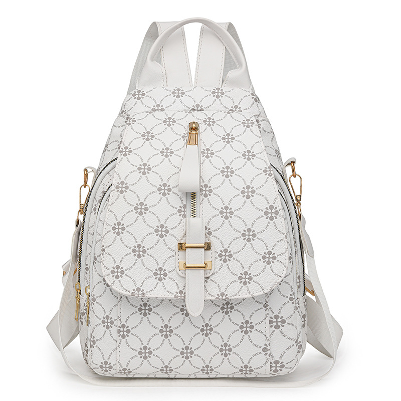 Mochila multiusos para mujer 2024 nueva moda salvaje para mujer mochila pequeña versión coreana de cuero suave mochila de viaje de gran capacidad