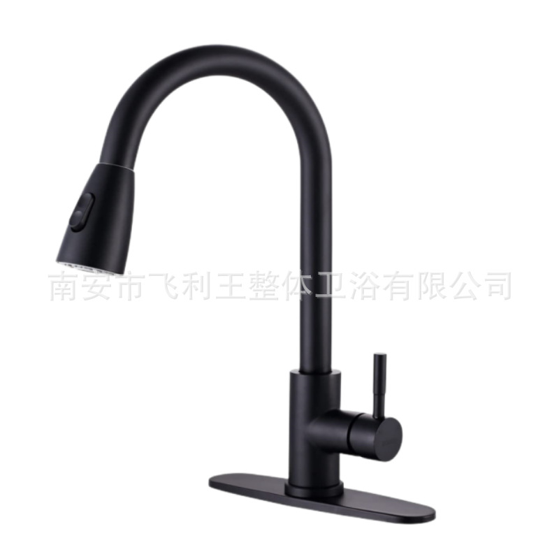 Lavabo de verduras Negro estilo ordinario con placa decorativa