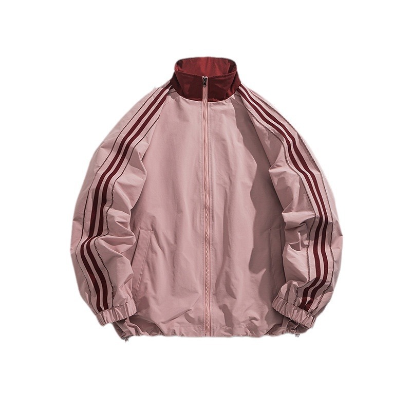 Herenjas 2024 Nieuwe Jeugd Dunne Losse Drie Bar Sport Hoodie Winddichte Jas_voghion.com