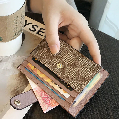 Manufacturer Direct Sale Small Mini High-End Card Holder for Women, Ultra-Thin Clasp Wallet, Student, Anti-Magnetic Driver's License Card Case