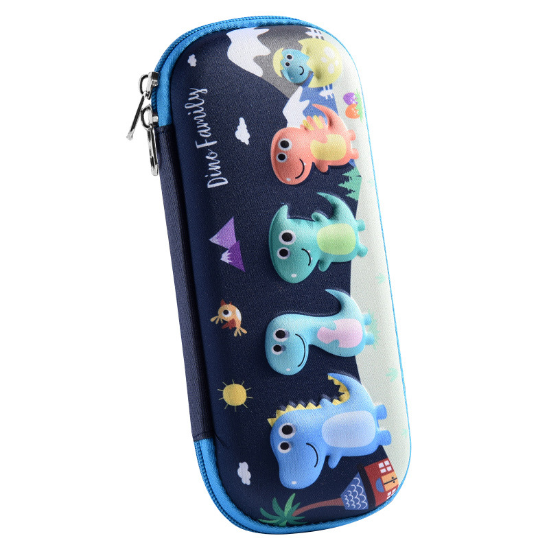 Nueva caja de papelería 3D estereoscópica, bolsas de lápiz para niños de gran capacidad, multifuncional, caja de lápiz EVA, almacenamiento de papelería