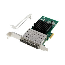 I350芯片 PCIe x4 X1 四口LC千兆网卡光纤SFP服务器网卡