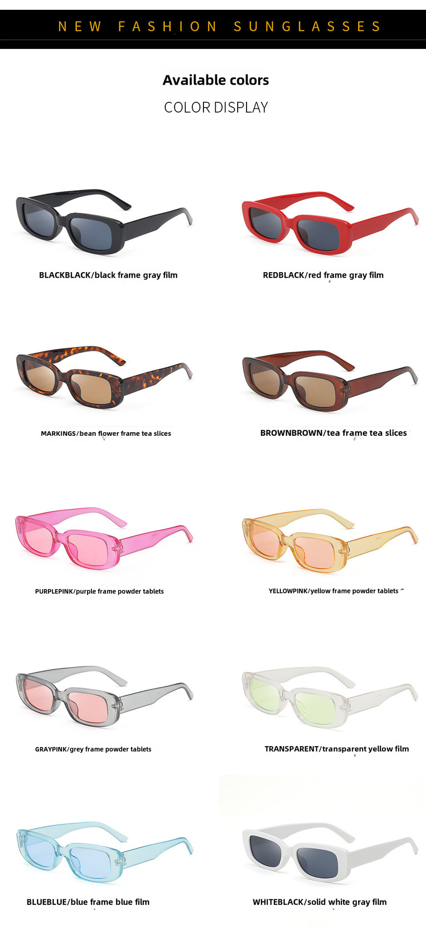 Neliönmuotoiset mustat 2024 uudet aurinkolasit miesten eurooppalaisille ja amerikkalaisille rajat ylittäville ulkomaankaupan lasit naisten retro-ultraviolettisuojatut aurinkolasit_voghion.com