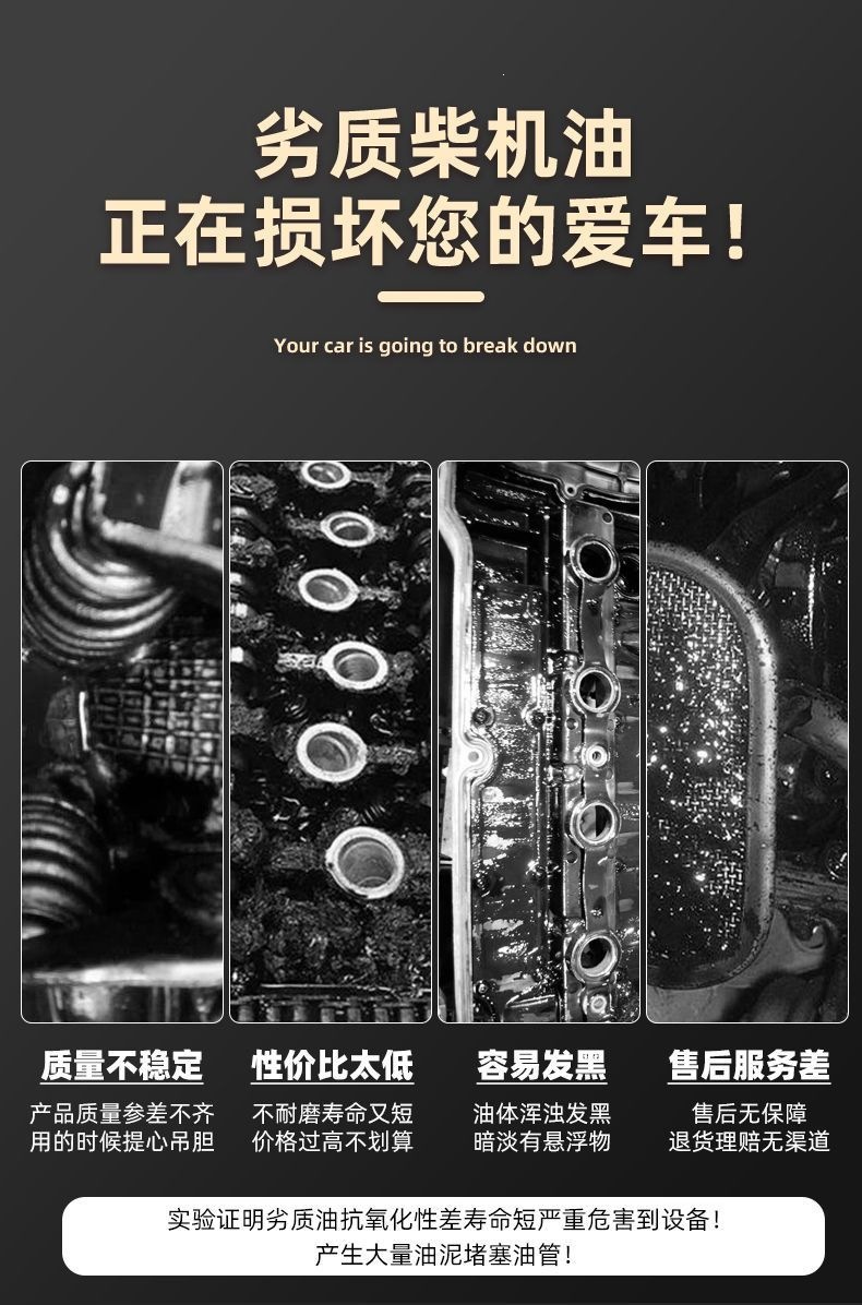 Suitable for genuine fully synthetic diesel engine oil, antifreeze, single-bar micro-tiller, rotary tiller, Yuchai engine, and truck lubrication