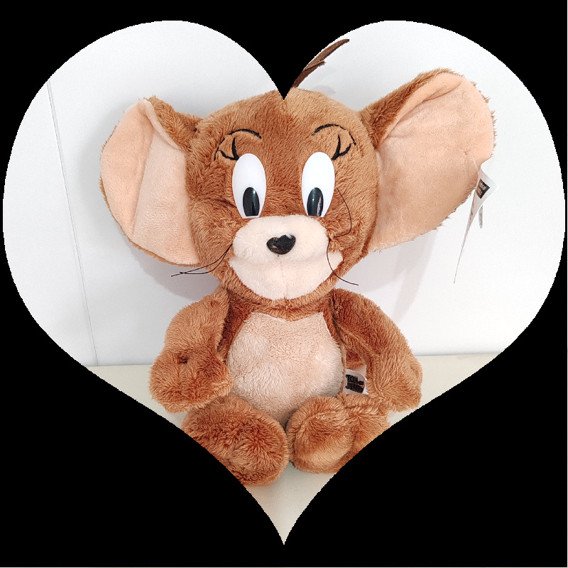 Comercio exterior en stock muñeca de dibujos animados gato y ratón muñeca niños ragdoll peluche regalo Jerry ratón al por mayor