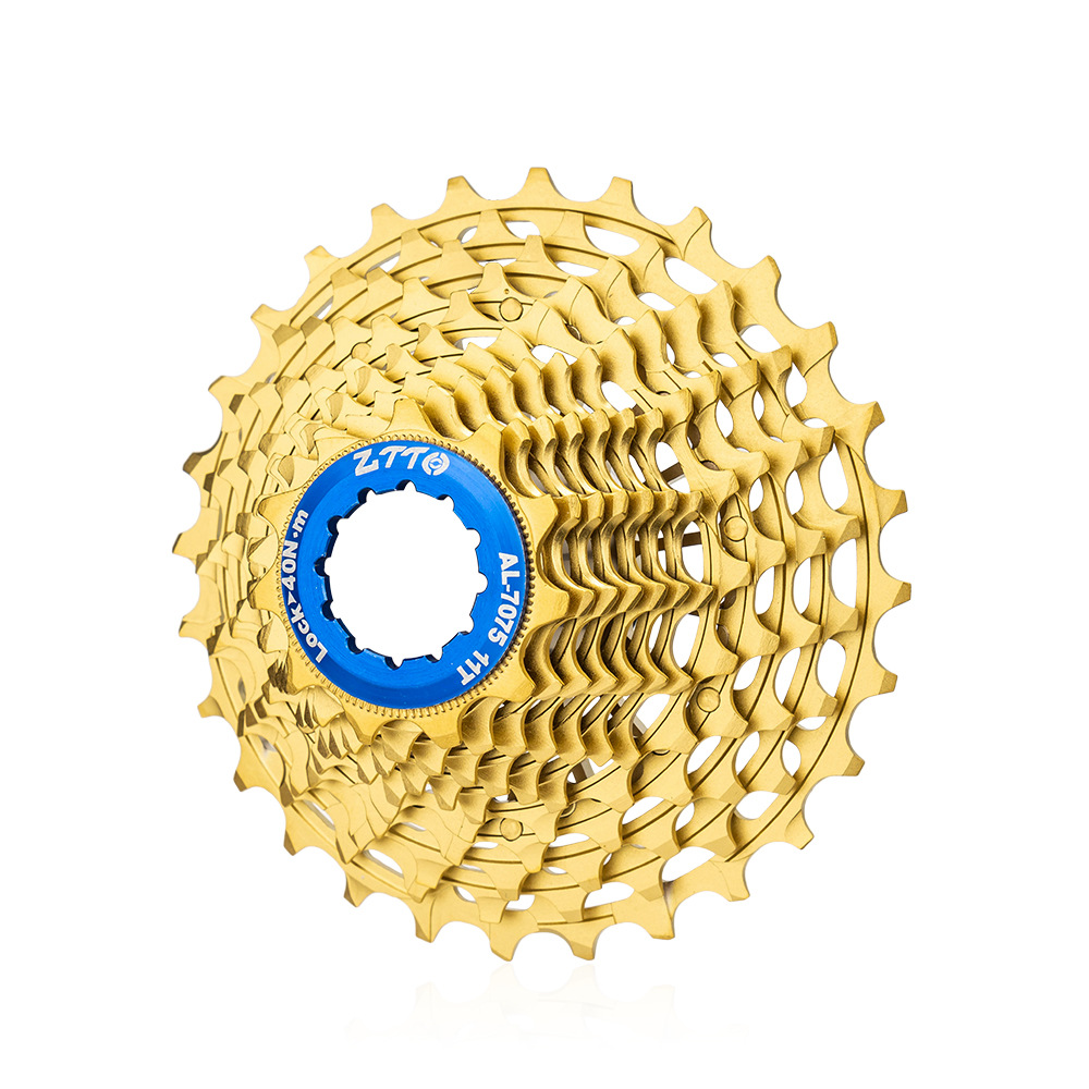 ZTTO bicicleta de carretera aviación de aluminio súper duro y duradero volante ligero CNC volante de bicicleta de carretera todo en uno