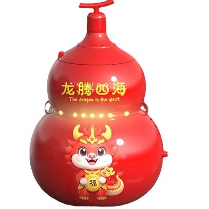 Productos genuinos calabaza burbuja máquina Internet celebridad juguete Año Nuevo puesto música ligera dragón Festival de Primavera niños regalo al por mayor