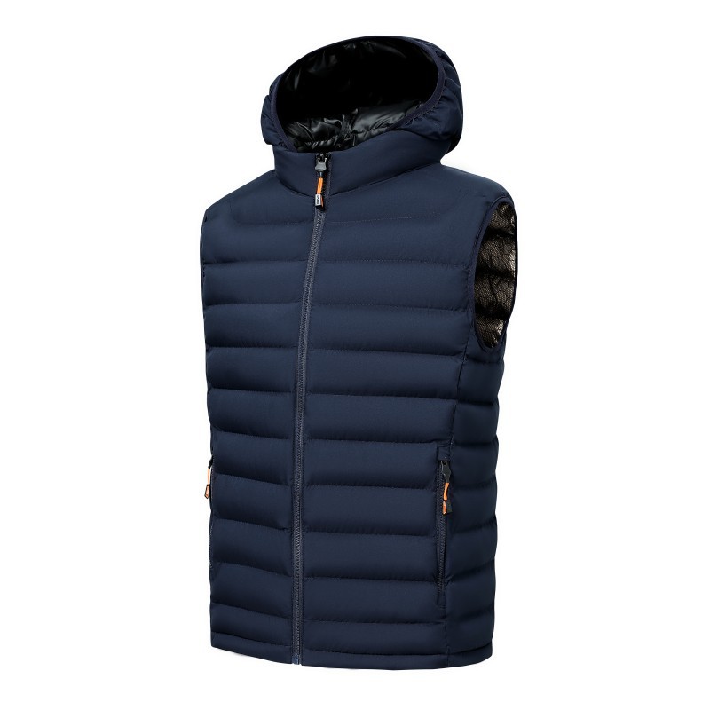 2025 chaleco de algodón de costillas otoño y invierno caliente grafeno sin mangas palpitación clip de algodón comercio exterior transfronterizo al por mayor