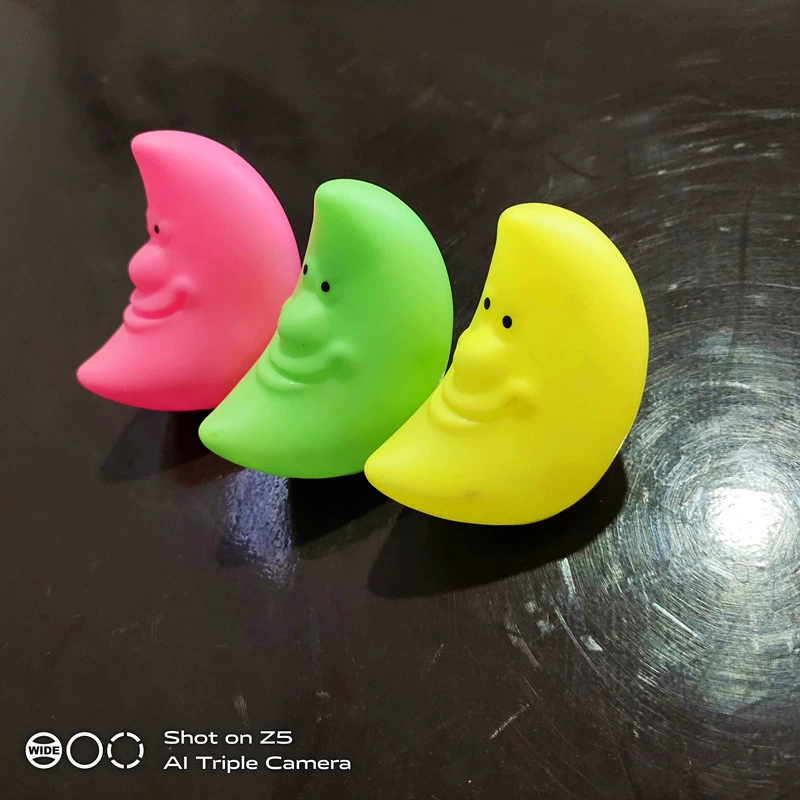 Cartoon colorful plastic night light, rings, toy, Birthday gift
