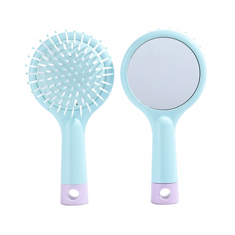 Peines de chicas estudiantes de polvo de aire con peines sueltos con espejo de masaje de aire mini nuevo tipo de mano