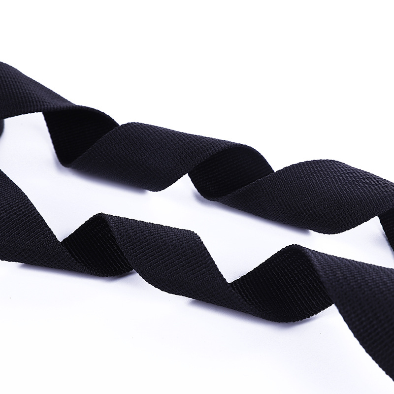 Cinturón de poliéster negro tamaño inelástico cinturón de cinturón DIY mano cinturón de cinturón de cinturón accesorios de ropa accesorios de ropa mayorista