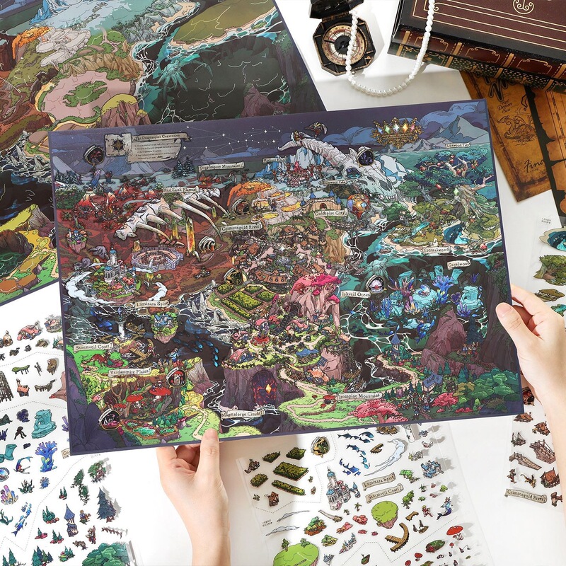 Infeel.Me large-scale 3D scenery stickers are now available, 59th installment of high-difficulty DIY toys wholesale