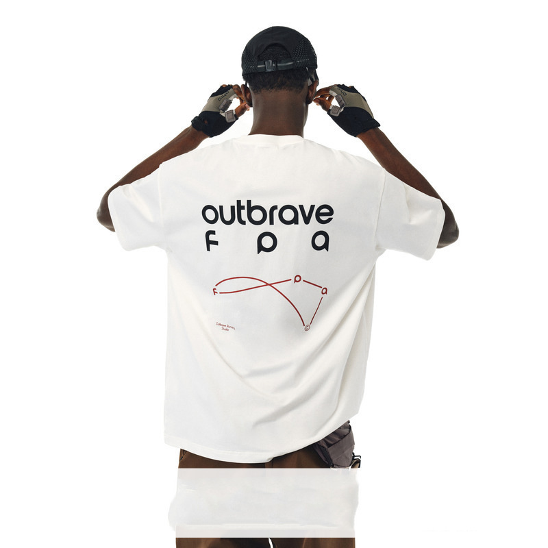 EBA Sports Cool Pure Cotton Short-sleeved National Fashion Loose Couples High Design Summer White Half-sleeved T-shirt