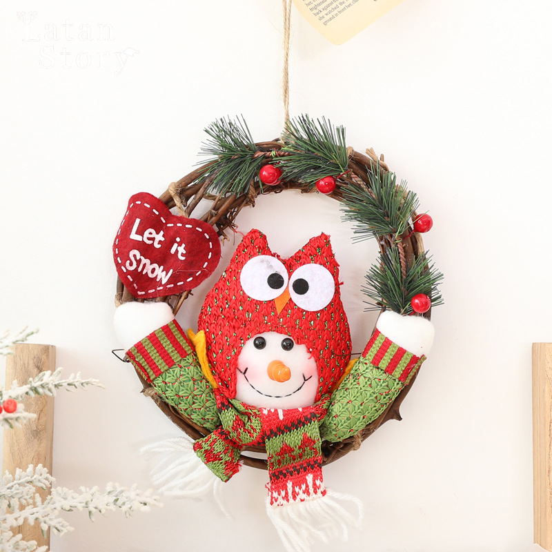 Nuevo estilo transfronterizo Decoración navideña Escena navideña Decoración de árboles Decoración de ancianos Diy Adornos de alces hechos a mano