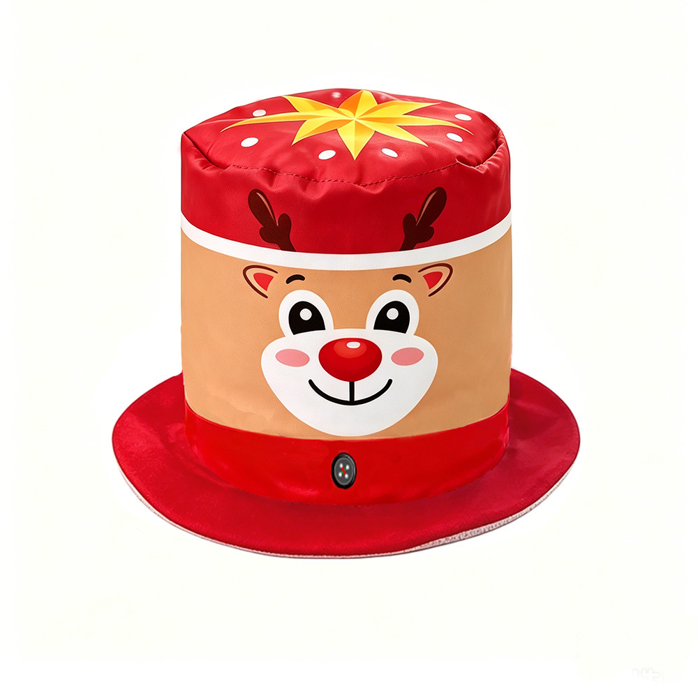 Nuevo sombrero de Navidad transfronterizo de EE.UU. Tío Sam sombrero navideño accesorios de decoración de dibujos animados para niños sombrero alto sombrero superior image 20