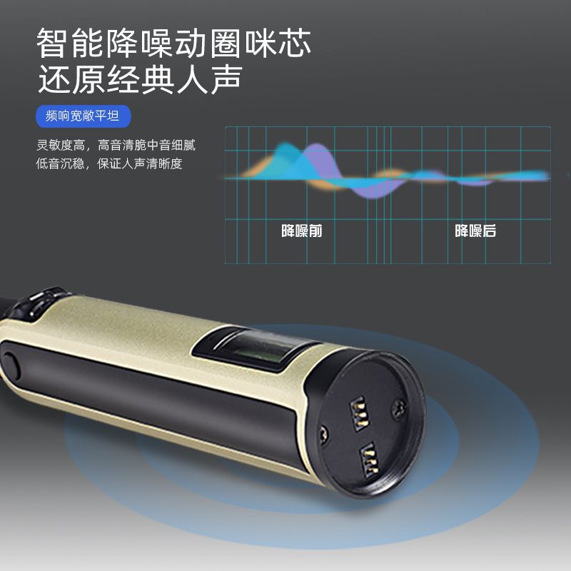 SKM9000 micrófono inalámbrico al aire libre karaoke tarjeta de sonido en vivo audio uno a dos universal metal micrófono