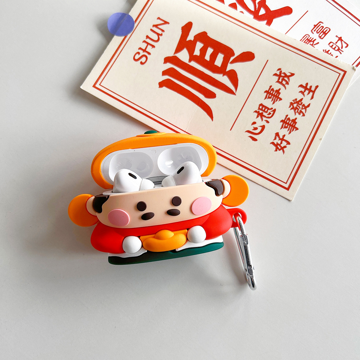 Yuanbao Caixin para AirPods Pro 1 / 2 generación cubierta de auriculares Bluetooth AirPods 3 / 4 generación a prueba de caídas